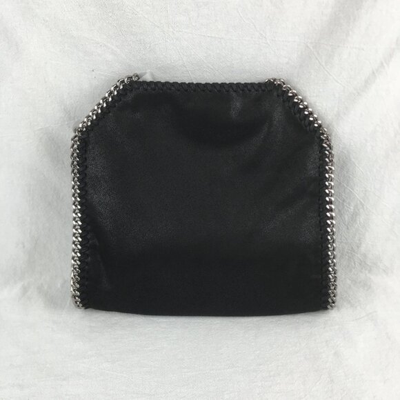 Stella McCartney x Ed Curtis Shared 3 Mini Falabella Embroidered Logo Faux Black - Picture 3 of 12